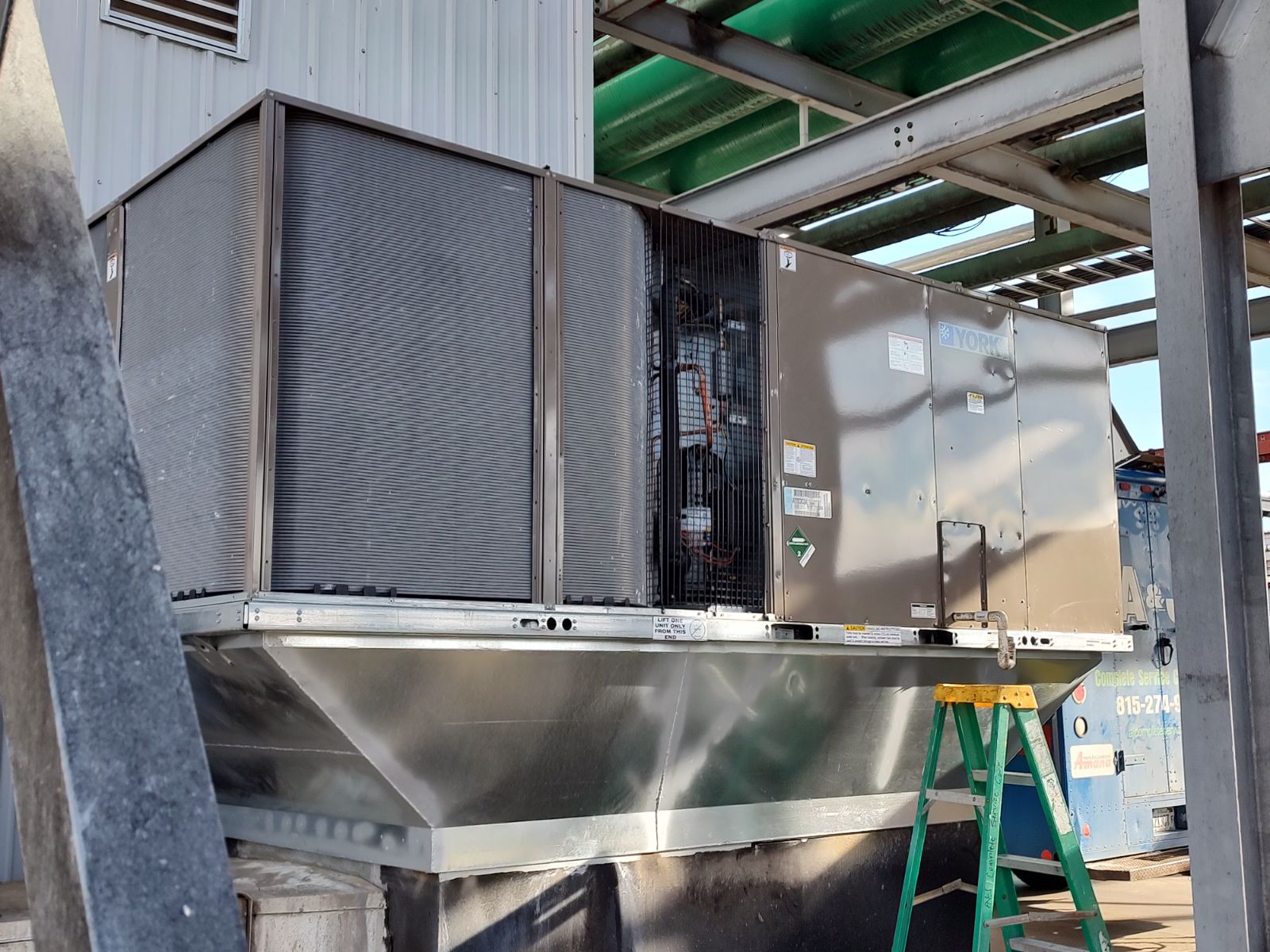 Commercial YORK rooftop HVAC unit